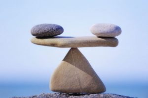 two rocks on a rock = stability